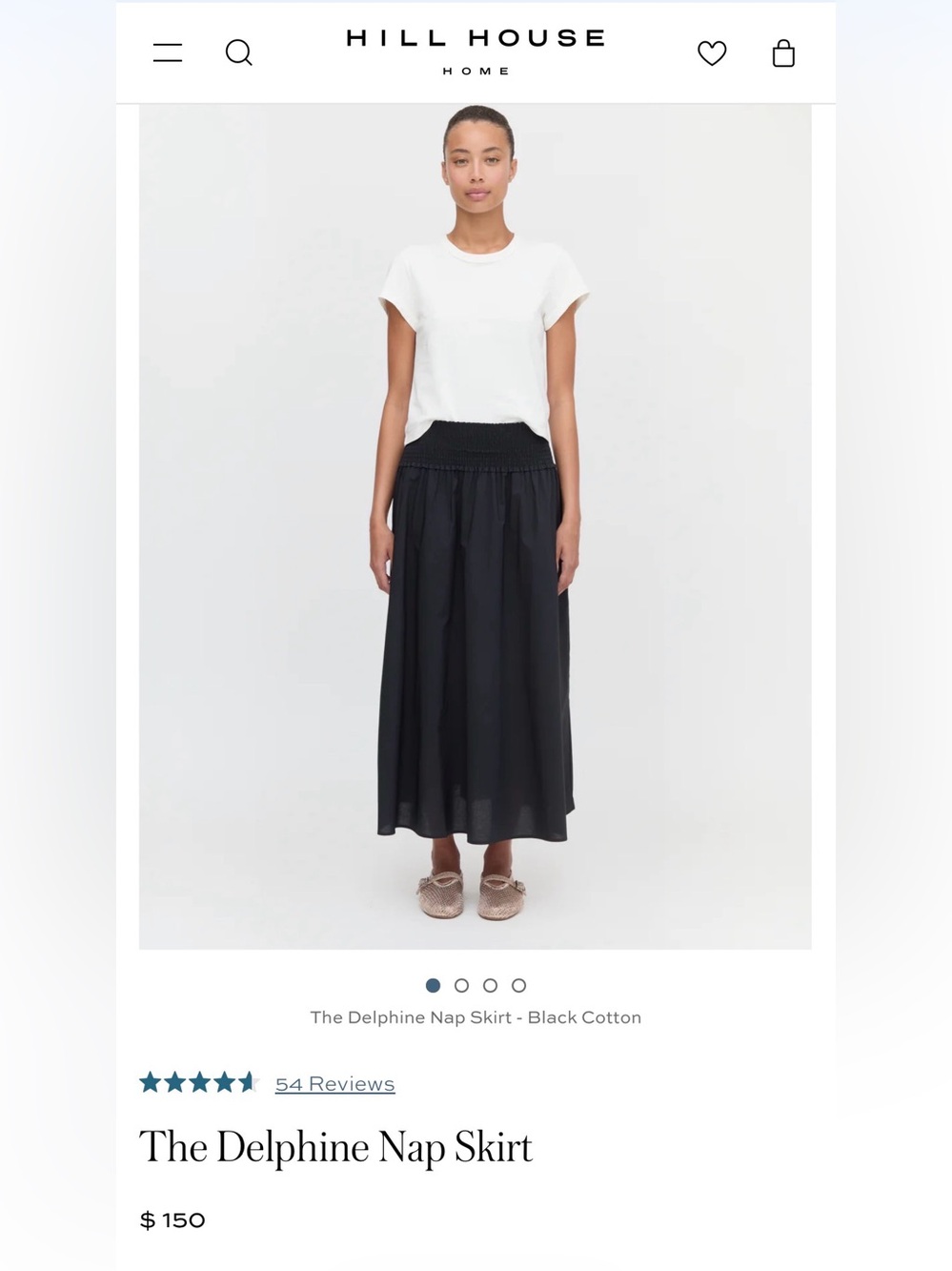 Hill House Delphine Cotton Maxi Skirt